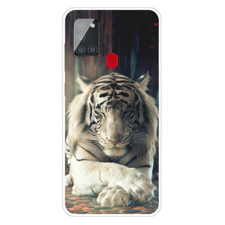 Capa Flexível Samsung Galaxy A21s Tigre