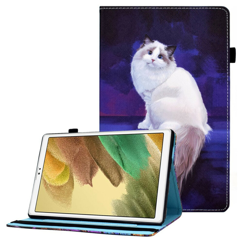 Samsung Galaxy Tab A7 Lite Cat Case White