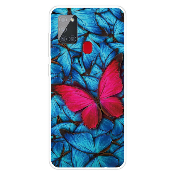Capa flexível para borboletas Samsung Galaxy A21s