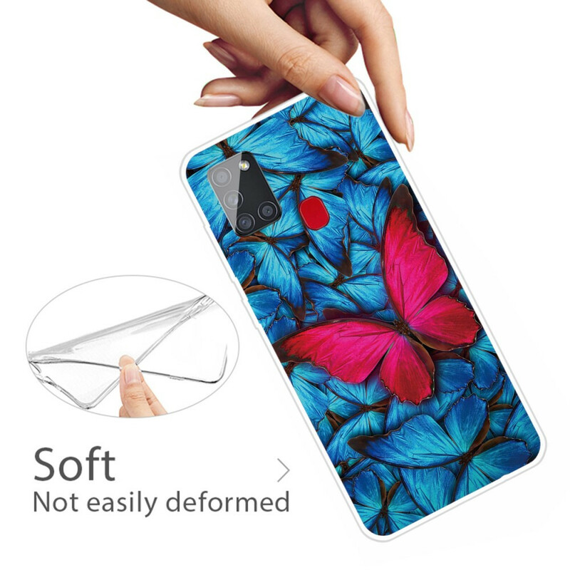 Capa flexível para borboletas Samsung Galaxy A21s