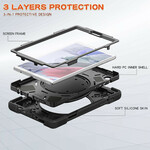 Samsung Galaxy Tab A7 Lite Lite Lite Ultra Durable Case Suporte com anel rotativo