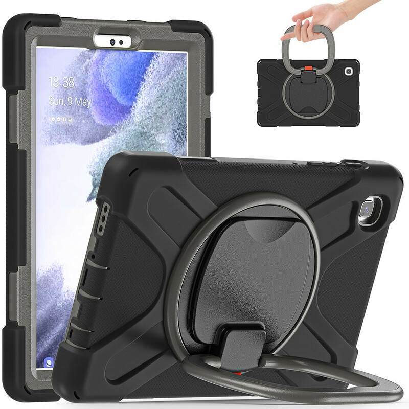 Samsung Galaxy Tab A7 Lite Lite Lite Ultra Durable Case Suporte com anel rotativo