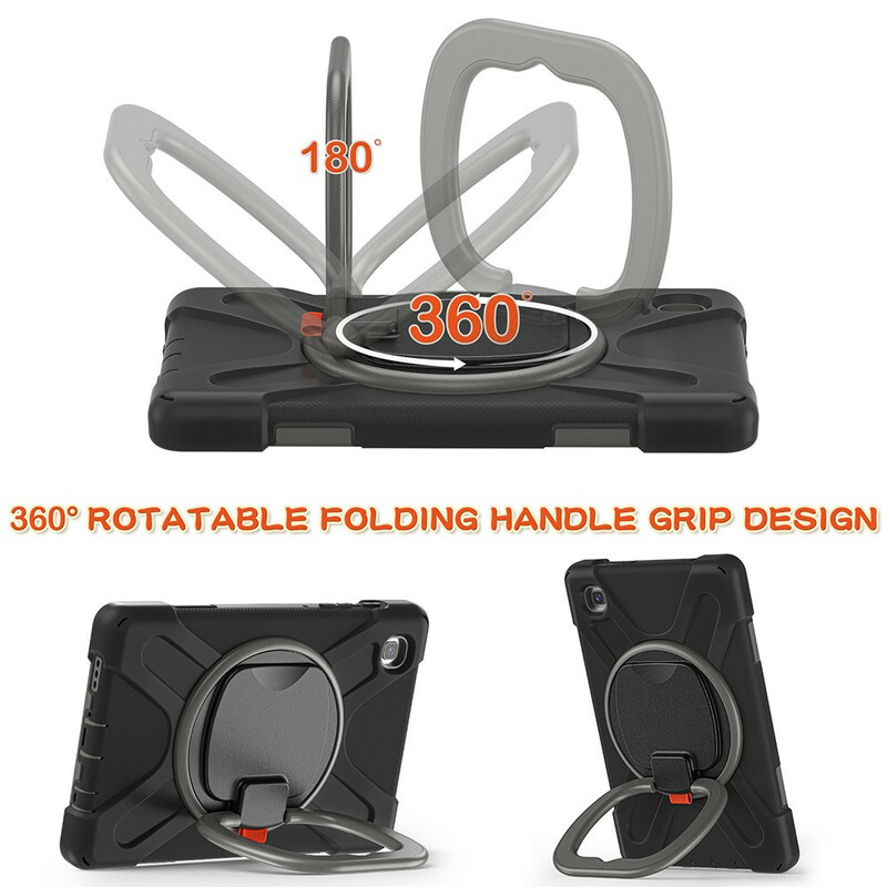 Samsung Galaxy Tab A7 Lite Lite Lite Ultra Durable Case Suporte com anel rotativo
