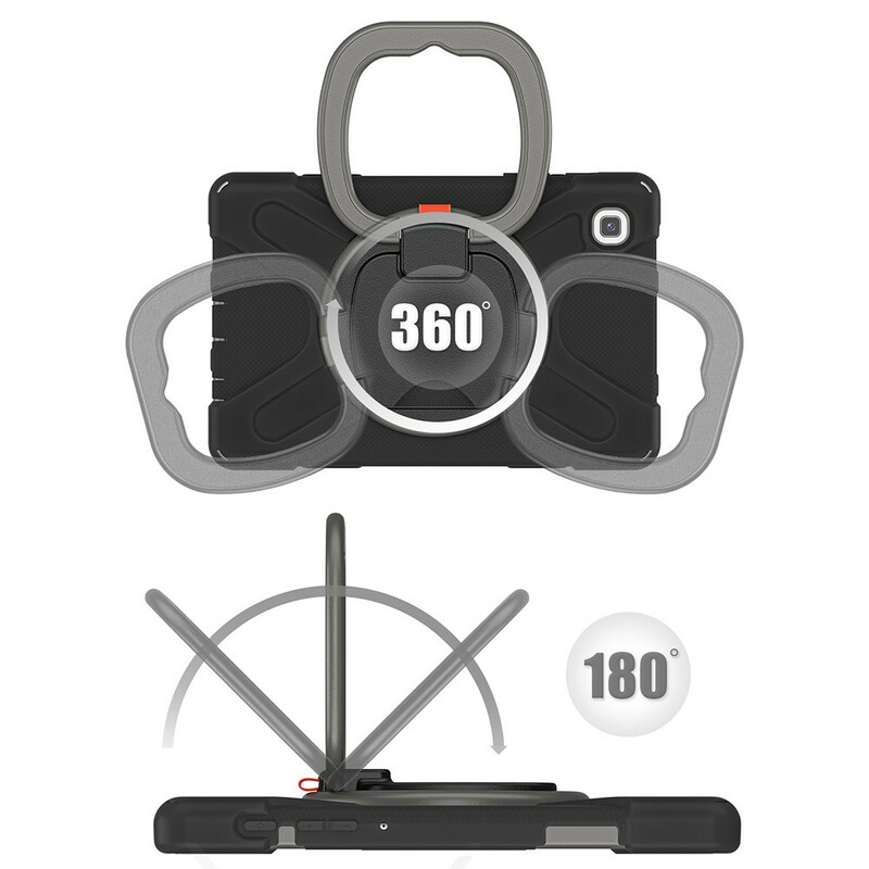 Samsung Galaxy Tab A7 Lite Lite Lite Ultra Durable Case Suporte com anel rotativo