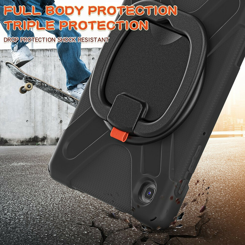 Samsung Galaxy Tab A7 Lite Lite Lite Ultra Durable Case Suporte com anel rotativo