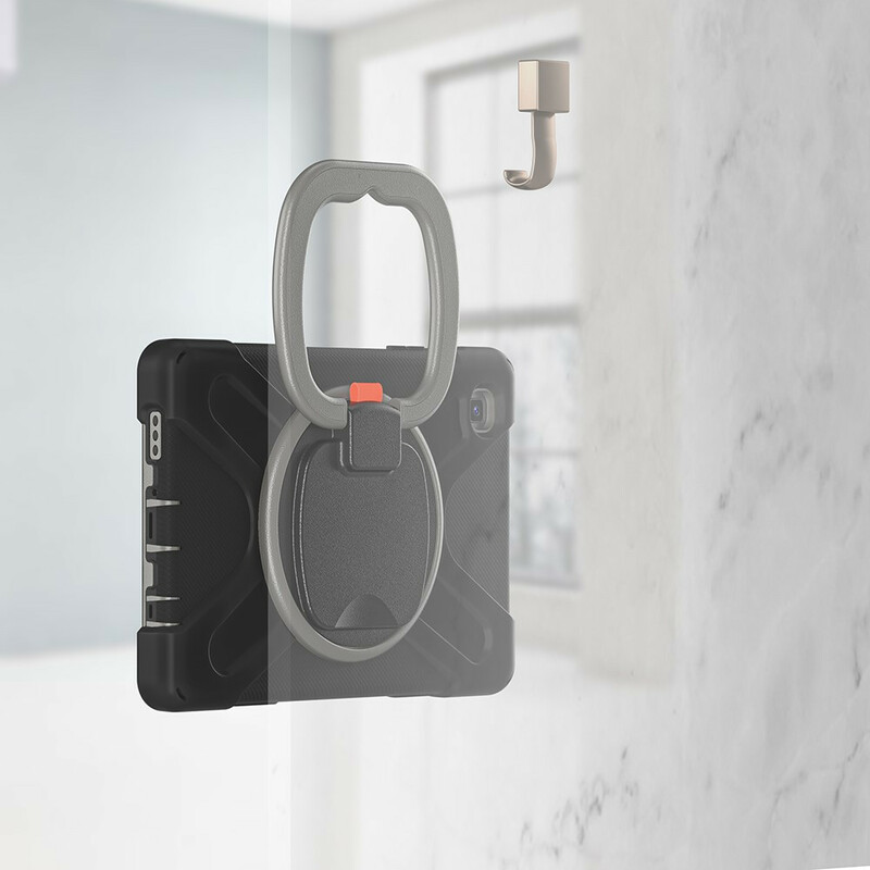 Samsung Galaxy Tab A7 Lite Lite Lite Ultra Durable Case Suporte com anel rotativo