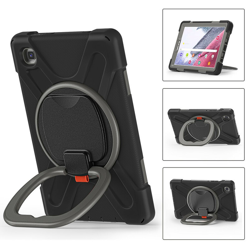 Samsung Galaxy Tab A7 Lite Lite Lite Ultra Durable Case Suporte com anel rotativo