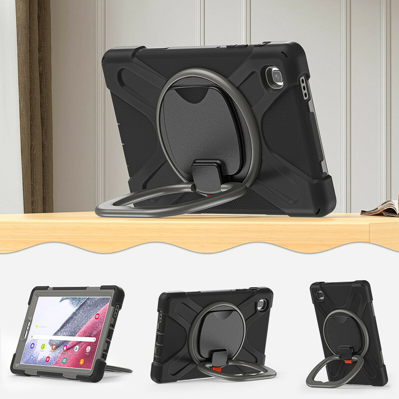 Samsung Galaxy Tab A7 Lite Lite Lite Ultra Durable Case Suporte com anel rotativo