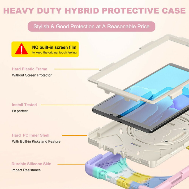 Samsung Galaxy Tab A7 Lite Multi-Functional Case Shoulder Strap Color