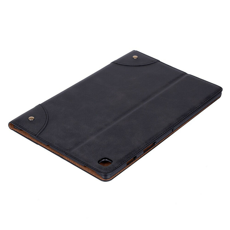 Samsung Galaxy Tab A7 Lite Mock Leather Case Vintage Rivets