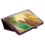 Samsung Galaxy Tab A7 Lite 2 Flaps Capa de Couro Litchi Faux