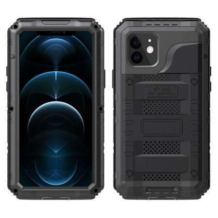 Capa de metal à prova de água do iPhone 12 Pro Super Tough Metal