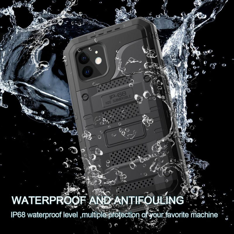 Capa de metal à prova de água do iPhone 12 Pro Super Tough Metal