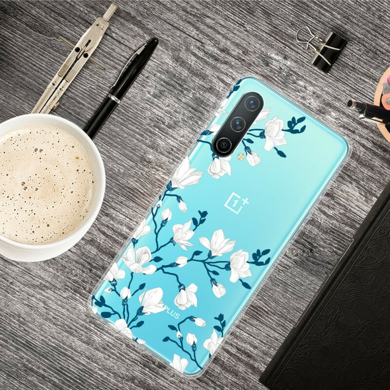 OnePlus Nord CE 5G Case White Flowers