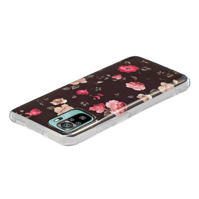 Xiaomi Redmi Note 10 / Nota 10s Case Liberty Flowers Fluorescent