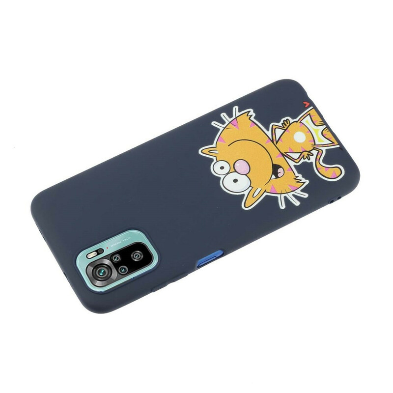Xiaomi Redmi Note 10 / Nota 10s Case Cat com correia de beijo