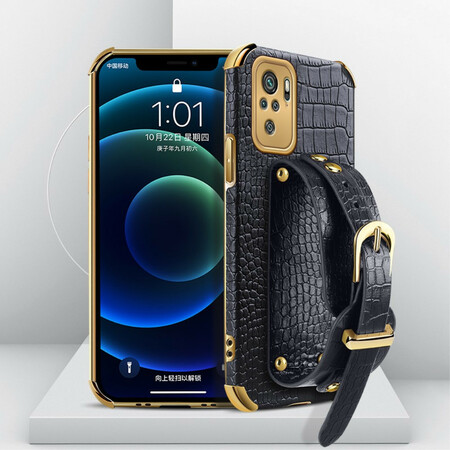 Xiaomi Redmi Note 10 / Nota 10s Capa de Pulseira Croco