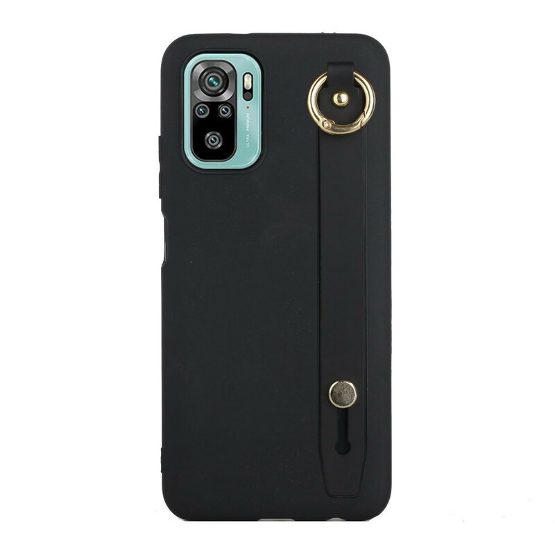 Xiaomi Redmi Note 10 / Nota 10s Capa de silicone com correia de suporte