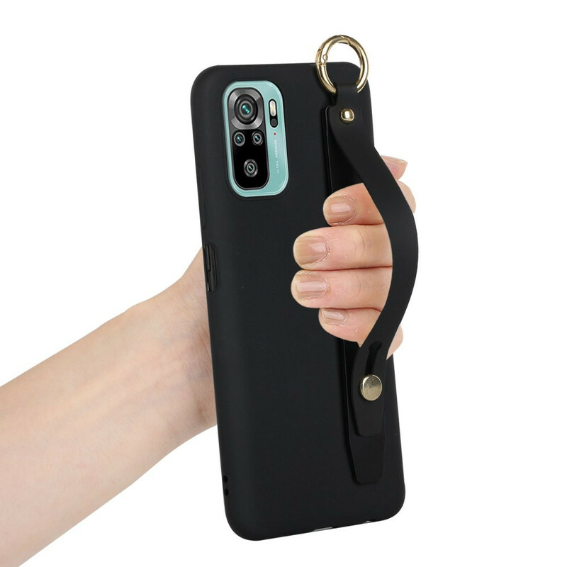 Xiaomi Redmi Note 10 / Nota 10s Capa de silicone com correia de suporte
