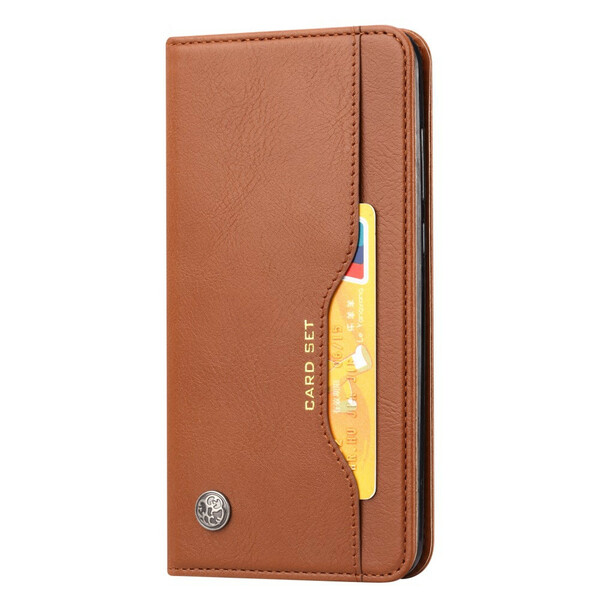 Capa Flip Xiaomi Redmi Note 10 / Nota 10s Capa de cartão em pele