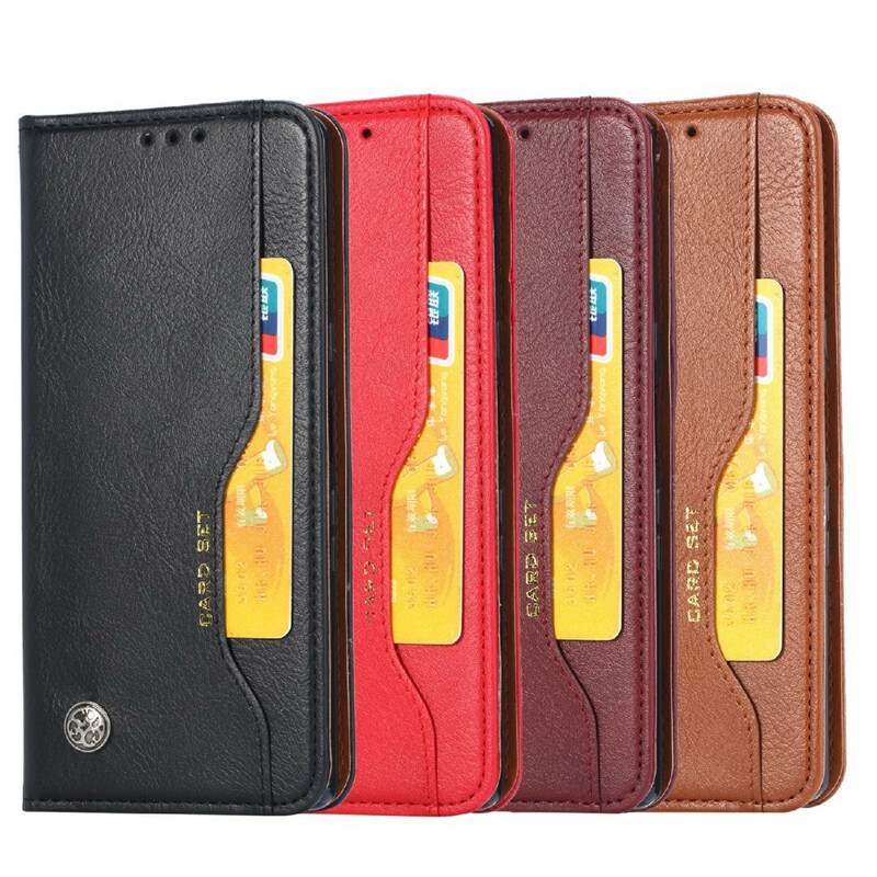 Capa Flip Xiaomi Redmi Note 10 / Nota 10s Capa de cartão em pele