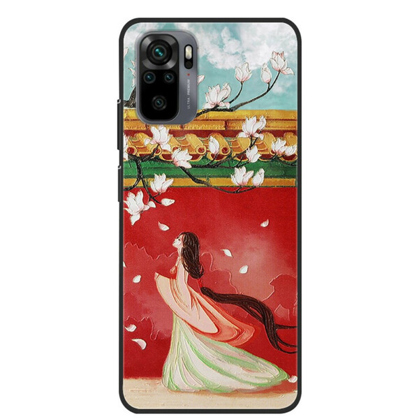 Xiaomi Redmi Note 10 / Nota 10s Capa A Mulher Asiática das Flores