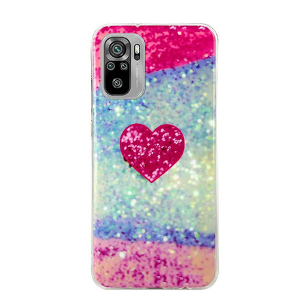 Xiaomi Redmi Note 10 / Nota 10s Mármore Glitter Case