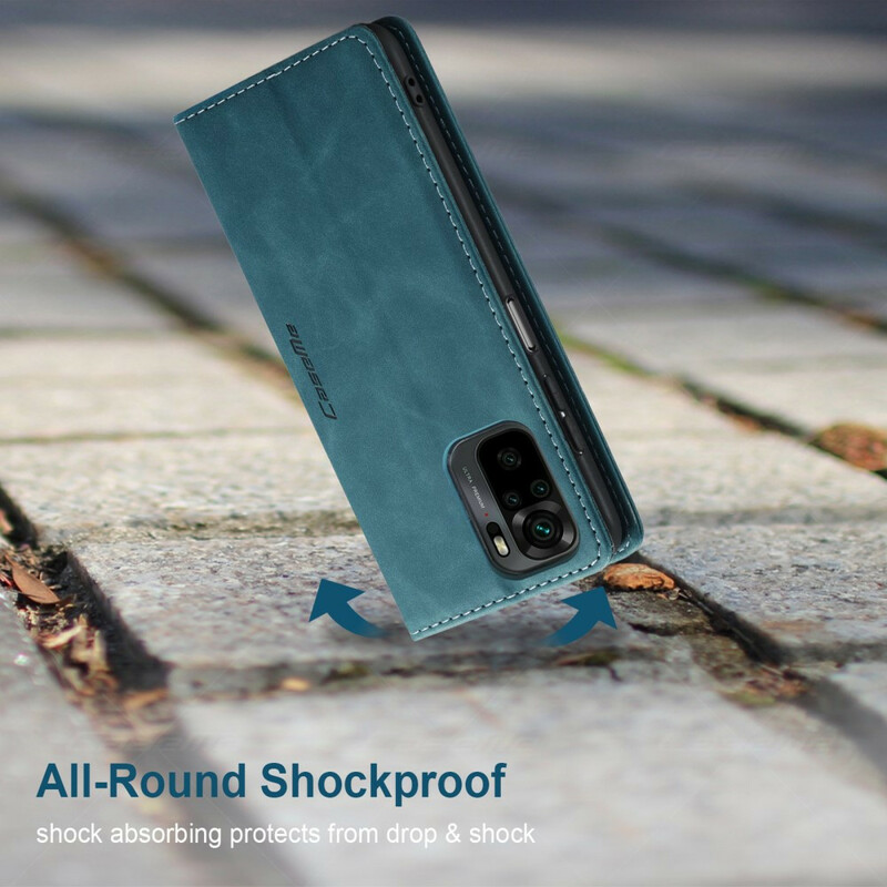 Capa Flip Xiaomi Redmi Note 10 / Nota 10s Efeito Couro CASEME