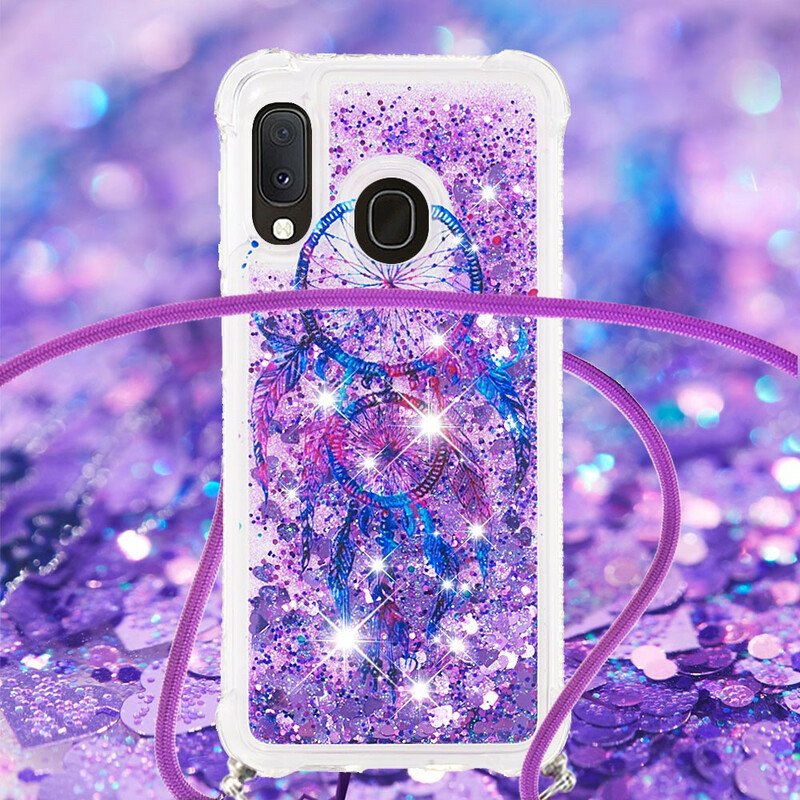 Samsung Galaxy A20e Glitter Case Dreamcatcher