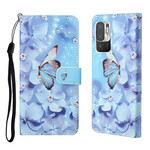 Xiaomi Redmi Note 10 5G / Poco M3 Pro 5G Capa de cinta borboleta