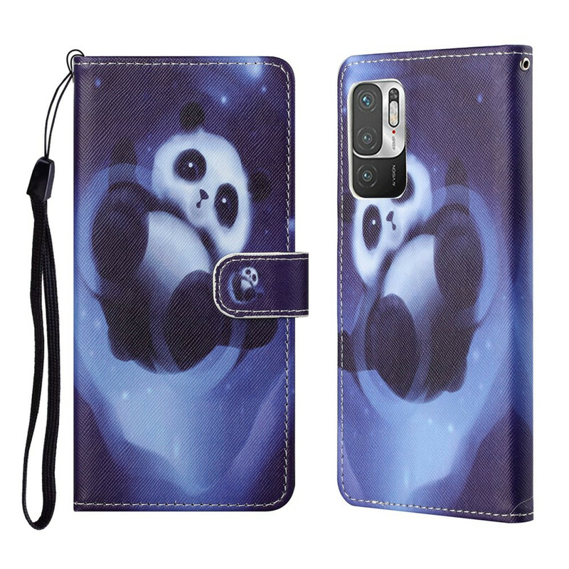Xiaomi Redmi Note 10 5G / Poco M3 Pro 5G Capa de cinta espacial Panda