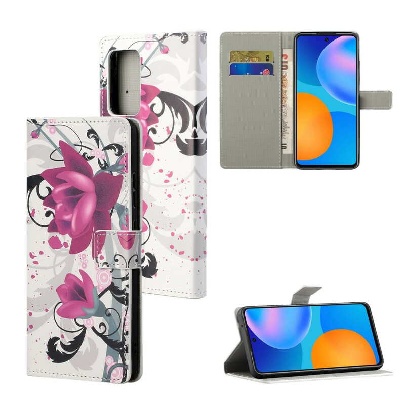 Xiaomi Redmi Note 10 5G / Poco M3 Pro 5G Capa Flores Tropicais