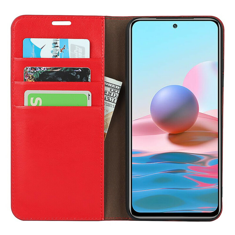 Capa Flip Xiaomi Redmi Note 10 5G / Poco M3 Pro 5G Couro Genuíno