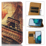 Capa OnePlus Nord 2 5G da Torre Eiffel no Outono