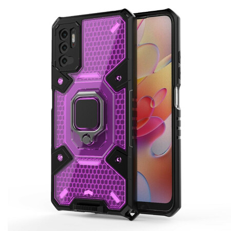 Xiaomi Redmi Note 10 5G / Poco M3 Pro 5G Capa de favo de mel com Anel