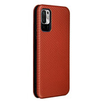 Capa Flip Xiaomi Redmi Note 10 5G / Poco M3 Pro 5G Fibra de Carbono Colorida