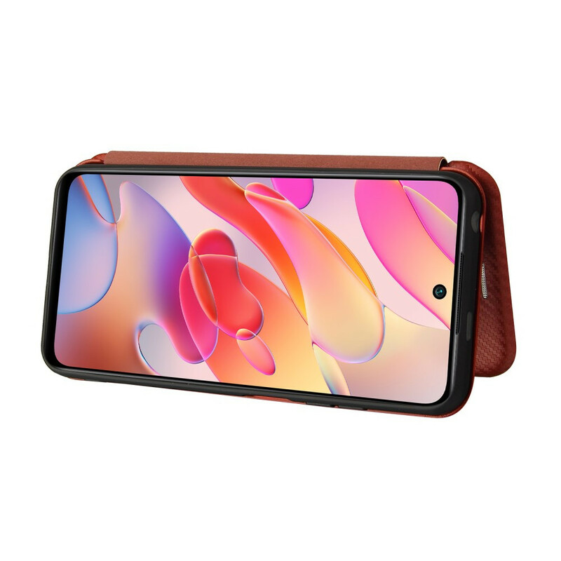 Capa Flip Xiaomi Redmi Note 10 5G / Poco M3 Pro 5G Fibra de Carbono Colorida