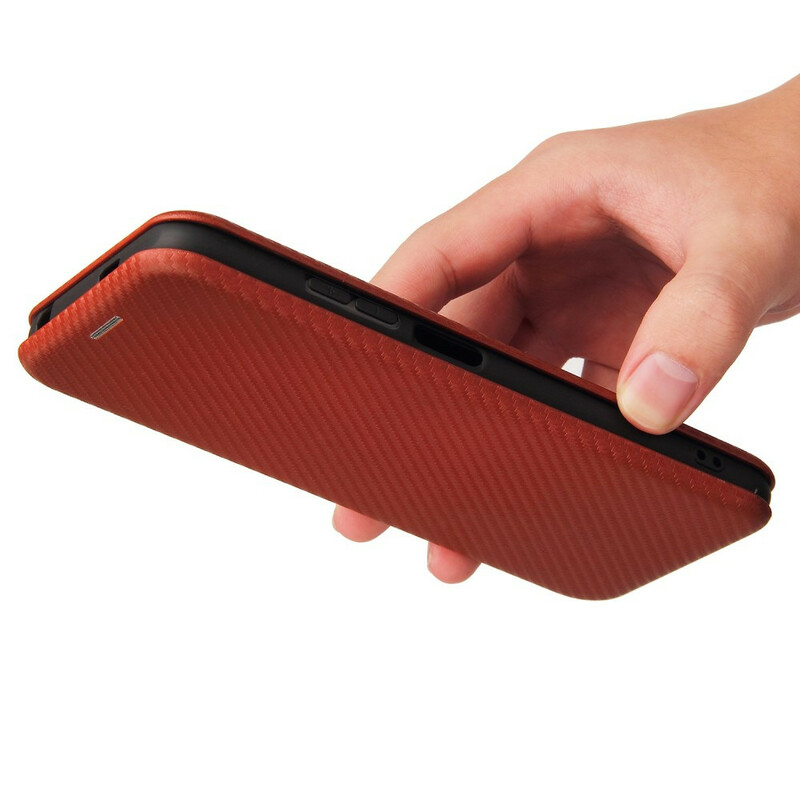 Capa Flip Xiaomi Redmi Note 10 5G / Poco M3 Pro 5G Fibra de Carbono Colorida