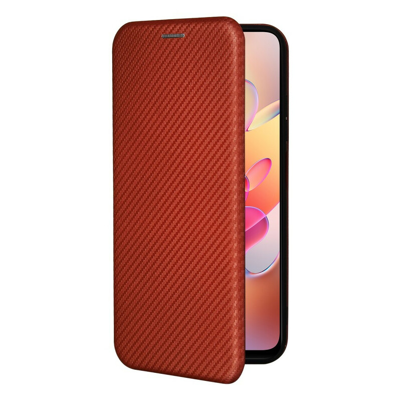 Capa Flip Xiaomi Redmi Note 10 5G / Poco M3 Pro 5G Fibra de Carbono Colorida