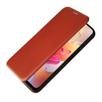 Capa Flip Xiaomi Redmi Note 10 5G / Poco M3 Pro 5G Fibra de Carbono Colorida