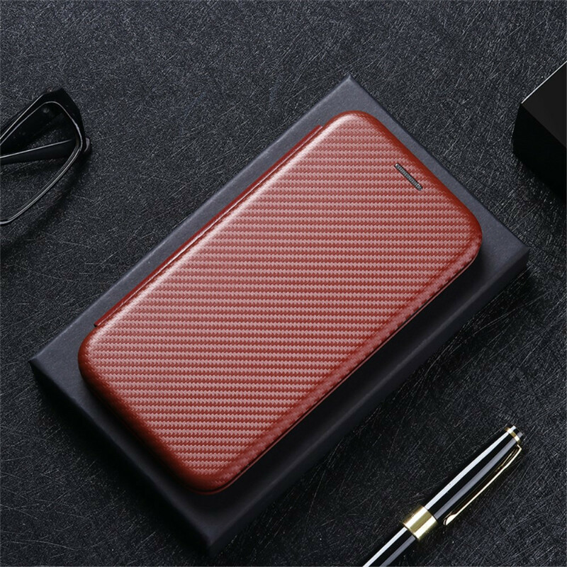 Capa Flip Xiaomi Redmi Note 10 5G / Poco M3 Pro 5G Fibra de Carbono Colorida