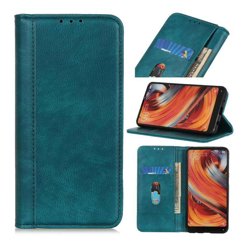 Tampa Flip Cover OnePlus Nord 2 5G Versão em pele Split