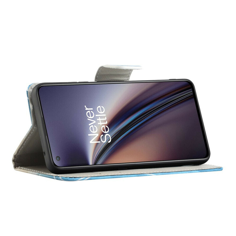 OnePlus Nord 2 5G Capa Borboleta Azul e Amarela