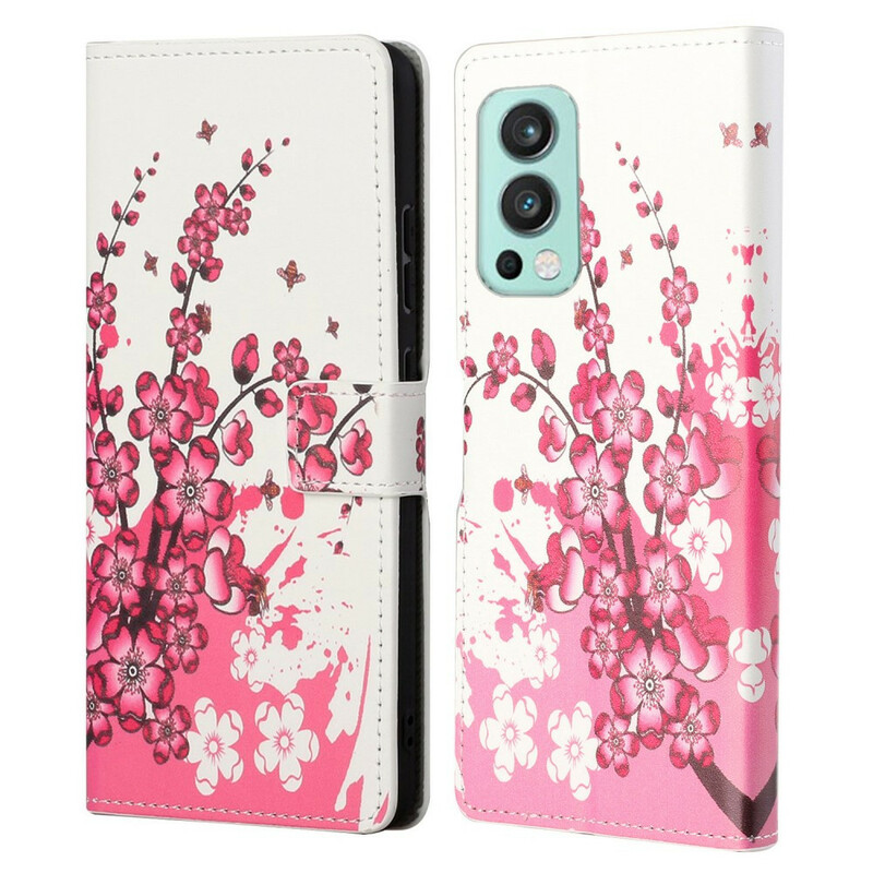 Capa OnePlus Nord 2 5G Flores Tropicais