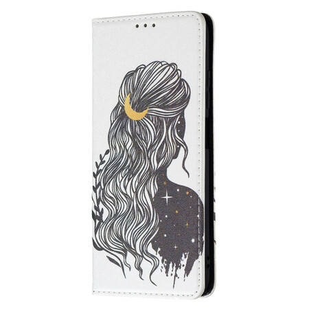 Capa Flip Xiaomi Redmi Note 10 5G / Poco M3 Pro 5G Pretty Hair
