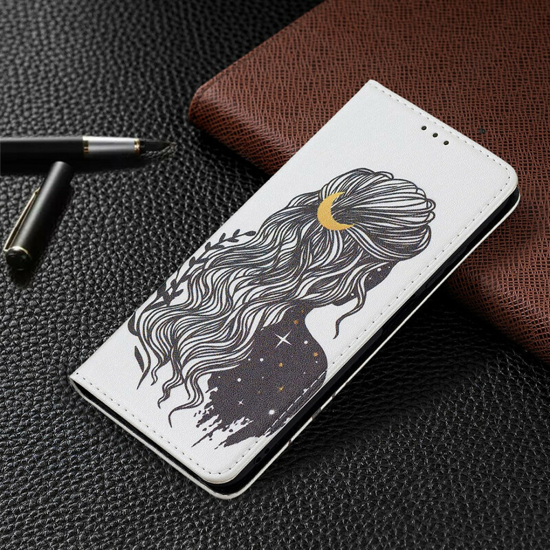 Capa Flip Xiaomi Redmi Note 10 5G / Poco M3 Pro 5G Pretty Hair