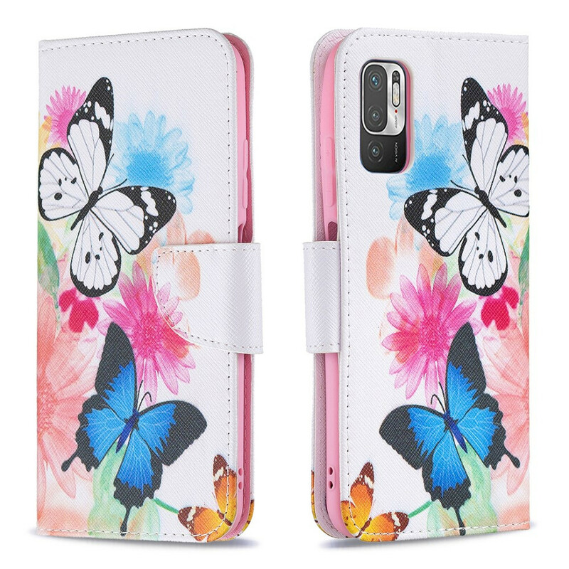 Xiaomi Redmi Note 10 5G / Poco M3 Pro 5G Case Butterflies e Flores
