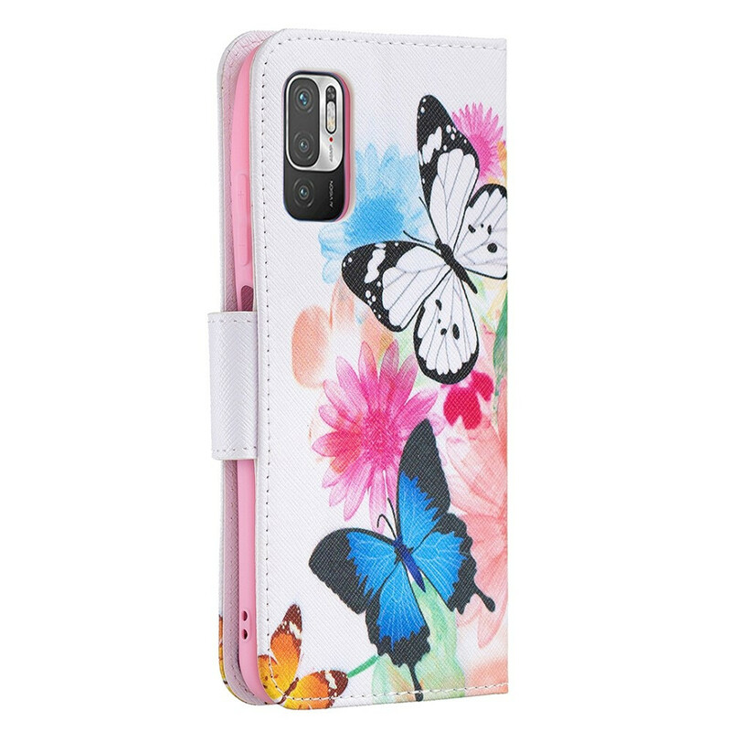Xiaomi Redmi Note 10 5G / Poco M3 Pro 5G Case Butterflies e Flores