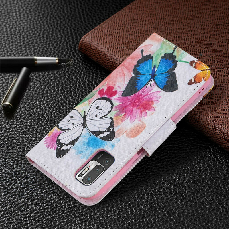 Xiaomi Redmi Note 10 5G / Poco M3 Pro 5G Case Butterflies e Flores