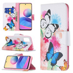 Xiaomi Redmi Note 10 5G / Poco M3 Pro 5G Case Butterflies e Flores